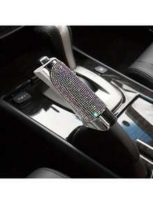 Hand Brake Handle Cover, Car Hand Brake Protector, Made Of High-Quality ABS Plastic, Full Rhinestone Hand Brake Protective Cover Decoration, Durable, Suitable For Car And SUV Interior Accessories - A - View 14