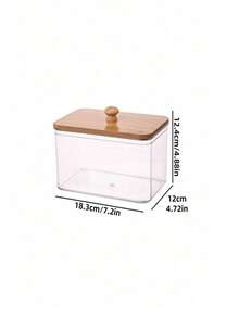 1pc Laundry Detergent Storage Box, Desktop Cotton Swab Organizer - Multi-color - View 8