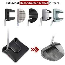 1 buah Sarung Kepala Stik Golf Bordir Jaring Laba-laba, Bahan PU, Sarung Kepala Persegi, Lapisan Lembut, Cocok Untuk Sebagian Besar Jenis Stik Golf - MultiWarna - View 9