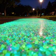 4000pcs Glow-In-The-Dark Stones, Colorful Luminous Decorative Pebbles, Suitable For Garden, Backyard, Lawn, Path, Fish Tank, Flower Pot. Outdoor Fluorescent Stones, Suitable For Party, Holiday, Wedding Decoration, Waterproof Handmade DIY Ornaments, Zen Atmosphere - Multicolor - View 6