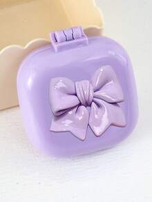 Macaron Color Series - Mini Foldable Air Cushion Comb With Built-In Mirror, Candy Color Portable Travel Comb, Cute 3D Bow Decoration Massage Comb, Anti-Static - Foldable Air Cushion Massage Brush, Suitable For Girls And Women Daily Outdoor, Travel, Vacation, Back To School, School Opening Gift, Party Holiday Small Gift - Multicolor - View 17