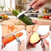 Stainless Steel Vertical Peeler, Sharp And Smooth Without Jamming, Suitable For Potatoes/Apples/Cucumbers. - Black Handle Vertical Peeler - View 10