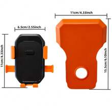 Bicycle & Motorcycle Universal Phone Holder, 360° Rotating Adjustable With Sunshade, Compatible With Most Smartphones, Enhances Riding Navigation Safety - Multicolor - View 5