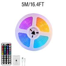 3.28FT-98.4FT RGB 室內燈條,可變色 LED 燈條附遙控器,適用於遊戲設備、臥室、電視背光與房間裝飾 - RGB - 查看 17