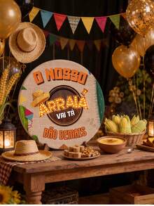 Round Panel Covers Table Panel 50x50 Festa Junina - MS-281 - 查看 5