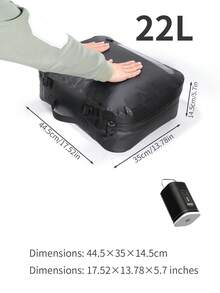 Extra Large 41L Vacuum Compression Bag With 180 Degree Zipper Wide Opening, Electric Air Pump For Vacuuming, Scratch-Resistant, Wear-Resistant, Waterproof, Moisture-Proof, Space-Saving; Store Clothes, Bedding, Blankets, Bed Linens, Coats, Shirts, Quilts, Pants, Women's White T-Shirts, Women's Black Pants, Women's Winter Clothing, Dresses, Suitable For Home, Dorm, Closet, Bedroom, Bathroom, Suitcase Travel - View 15