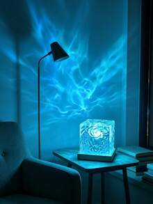 1pc LED Wave Projection Light, With Touch/Remote Control, 16 Color Modes, USB Powered, Suitable For Party, Birthday, Bedroom And Living Room Decor, Easy Remote Control Operation - Multicolor - View 4