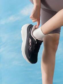 Skechers Women's Running Shoes MAX CUSHIONING 26 Summer Lightweight Comfortable Athletic Shoes 129492-BLK - Black - View 3