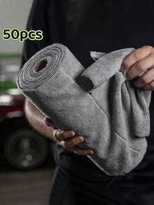 50pcs Thickened Microfiber Cleaning Cloths, High Absorbency, Lint-Free And Durable, Reusable Disposable Cleaning Towels, Dry And Wet Use, Suitable For Home, Kitchen, Car And Whole House Cleaning - Multicolor - View 9