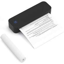 Portable A4 Thermal Printer, Wireless Bluetooth Inkless Document Printer, A4 Thermal Roll Paper And Folded Thermal Paper Optional, Black/White Printer, Suitable For Travel, Office, Home, Mobile Office, Learning - Multicolor - View 15