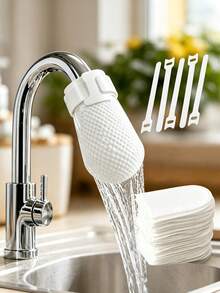 Kartrid Filter Air Keran Kain Non-Anyaman, Filter Keran, Kartrid + Tali Pengikat, Universal untuk Dapur dan Kamar Mandi, Mudah Dipasang, Menyaring Karat, Sedimen, Pasir, dan Kotoran, Filter Pemurnian Air Rumah Tangga - View 2