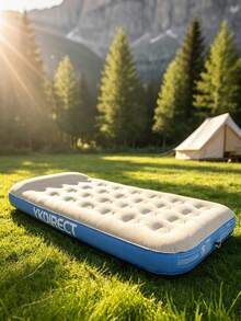 [Portable Air Mattress] 1pc Portable Air Mattress 76" X 39" Standard Soft Inflatable Sleeping Pad, Outdoor Tent Camping Foldable Sleeping Mat, Pump Not Included - A - View 7