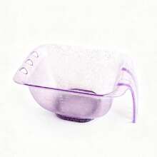 Transparent Hair Dye Bowl With Handle, Non-Slip Base, Suitable For Salon Or Home Hair Styling DIY Use, Hair Color, Bleaching And Styling Tools, Professional Hair Styling Tools, Hair Dye Tray, Hairdressing Tools, Hair Accessories, Specifically Designed For Hair Dyeing, Essential For Hair Dyeing - Multicolor - View 7