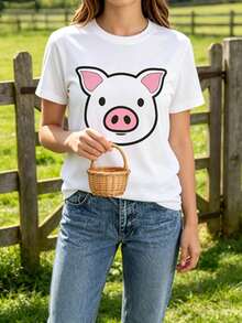 Women T-Shirts - 白色 - 查看 1