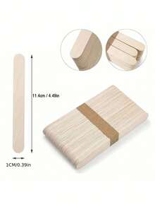 100/50/5 cây gậy wax lông bằng gỗ, dụng cụ bôi/cạo chính xác cho lông mày và tẩy lông cơ thể, phù hợp dùng tại spa và tại nhà, vật dụng thiết yếu mùa hè - Xem 6