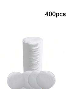 160pcs Facial Makeup Remover Pad Pads, Soft & Lint-Free, Super Absorbent, Suitable For All Skin Types, Can Be Used For Makeup Removal, Toner Application, Facial Cleansing, Nail Care, Face Towel, Cotton Buds, Makeup Wipes - White - View 8