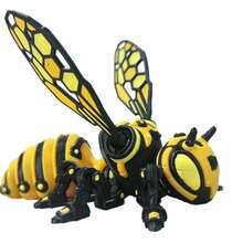 1PC 3D Printed Mechanical Bee, Cyberpunk Articulated Bee Toy, Movable Joint Detachable Wings Creative Desk Decor Gift - Multi - View 2