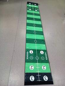 1pc Indoor/Outdoor Golf Putting Practice Trainer, Putting Practice Mat, Home/Office Golf Carpet - Multicolor - View 3