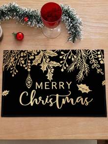 1/2/4/5/6/8pcs Digital Printed Placemats, Christmas Pattern Printed Placemats Table Decor, Suitable For Daily, Holiday, Party, Birthday, Wedding, Dinner, Kitchen, Dining Room And Home Textile Decoration - Multicolor - View 4