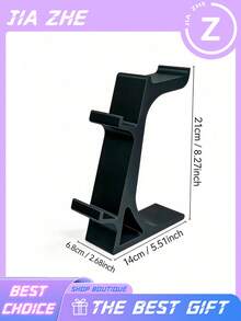 3-In-1 Universal Game Controller & Headset Stand, Holds 2 Controllers And 1 Headset At The Same Time. Space-Saving Desktop Storage Rack, Sturdy Construction. Ideal For Gamers, Perfect For Gaming Workspace, Game Room Decor And Daily Use. - Multicolor - View 9
