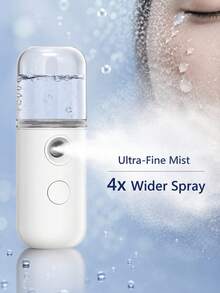 Handheld Mini Hydrating Mist Humidifier Beauty Device Moisturizing Skin Care USB Rechargeable, Nano Mist Facial Beauty Cold Spray Humidifier Oxygen Infusion Portable Small Steam Face Moisturizer USB Rechargeable Mist Device - Multicolor - View 3
