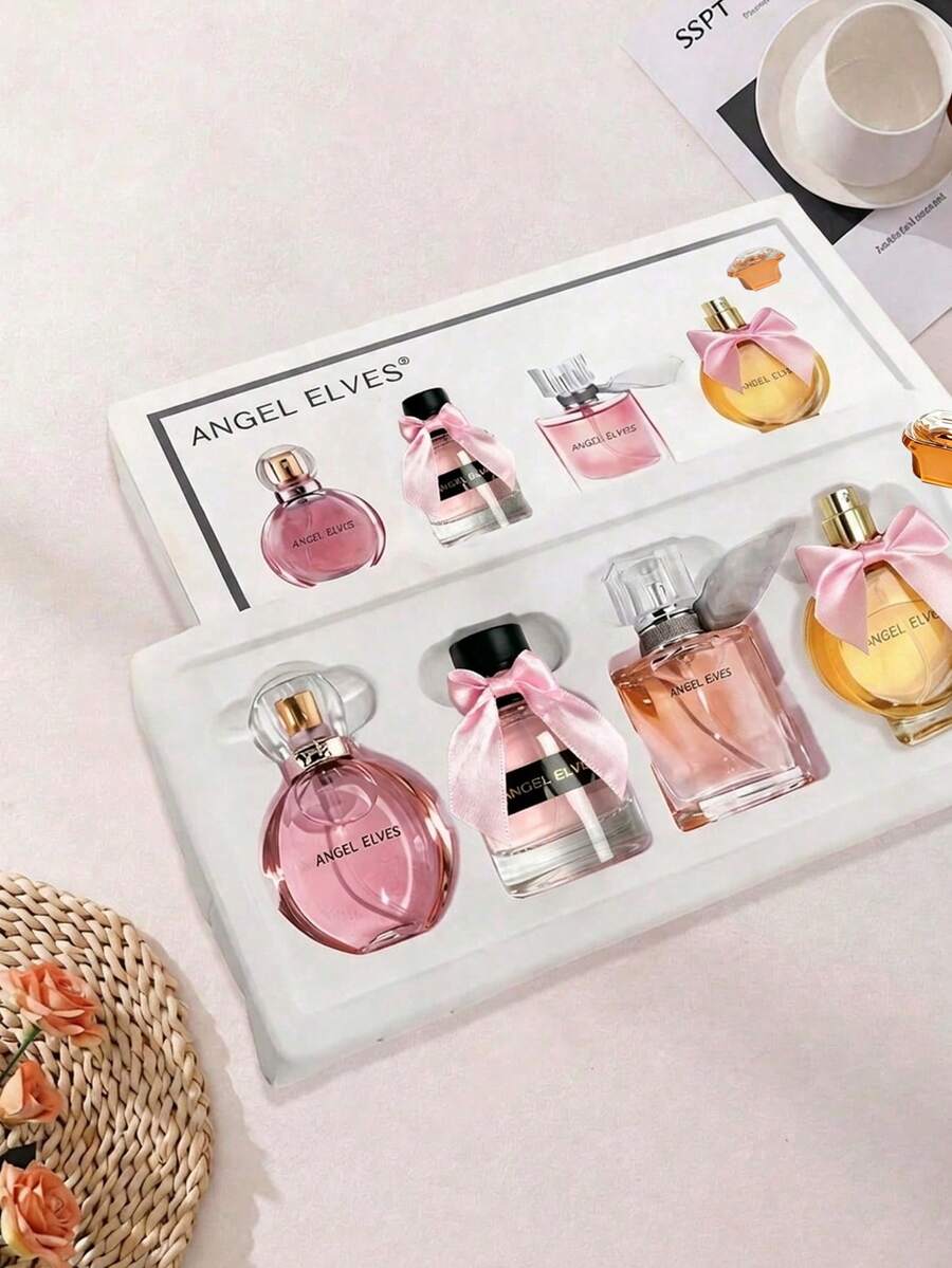 4-Piece Womens Perfume Set, With Floral And Fruity Scents, Fresh Orange, Citrus And Orange Blossom Fragrance, Romantic And Long-Lasting For The Whole Day, Ideal For Dates, Parties, Daily Outings, Anniversary Or Birthday Gifts. - Fresh Tone - View 1