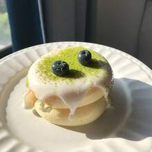 Squishy 仿真草莓蛋糕舒芙蕾可愛捏捏玩具，食物玩偶屋手工慢回彈紓壓玩具，生日禮物 - 彩色 - 查看 10