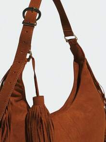 Tas Bahu Unisex Adidas Originals KS8259 - Coklat - View 5