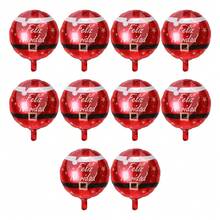 Balon Suasana Liburan - Dekorasi Pesta Foil Merah dan Emas, Cocok untuk Natal, Ulang Tahun, Pernikahan, Hari Jadi, Hari Thanksgiving, Tahun Baru - beraneka warna - View 2