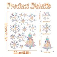 Colorful Rainbow Prism Butterfly Window Decal, Static Cling Glass Sticker, PVC Anti-Collision Glass Decor Sticker For Home, Theme Party, Restaurant Decoration - View 7