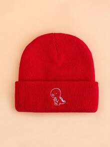 1pc Toddler Boy Simple Dinosaur Knit Beanie, High Elasticity Warm Hat, Suitable For 1-3 Years Old Baby Daily Outdoor Use - Multicolor - View 22