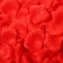 2000pcs Romantic Red Rose Petals - Wedding And Valentine's Day Decoration Gift - Multicolor - View 5