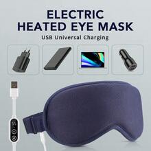 Hailicare Electric Steam Eye Mask, 3D Massage Eye Mask, Constant Temperature Hot Compress, Smart Timing, Sleep Shading, Ideal For Office Lunch Break & Bedroom Use - Navy Blue - View 8