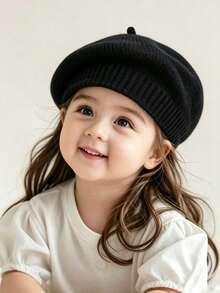 Candy Color Versatile Knitted Beret, Cute Children's Beret - Artist Hat, Suitable For Children Aged 6 To 36 Months - Multicolor - View 6