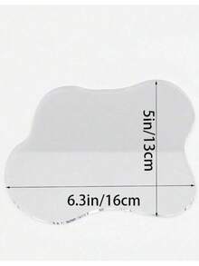 1pc/Acrylic Decorative Board, Transparent Coaster, DIY Storage Tray, Heat-Resistant Mat, Asymmetrical Placement Prop, Minimalist Style, Can Be Used As Gift For Easter, Thanksgiving, Christmas, Children's Day, Graduation Season And Back To School - Round - View 8