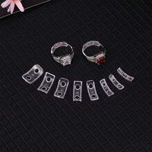 8pcs Transparent Ring Size Adjusters, Invisible Ring Sizers, Women's Loose Ring Size Reducer Invisible Stickers Transparent DIY Sewing Jewelry Tool Set Adjuster Set, Suitable For Loose Rings - Perfect For Wedding Rings And Jewelry, Convenient For Women's Comfortable Storage And Organization, Travel Essential, Back To School Dorm Storage - Multicolor - View 12
