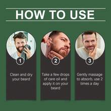 Aceite para el Cuidado de la Barba East Moon para Hombres: Solución Suave para Limpieza, Nutrición, Hidratación, Reparación, Suavizado y Acondicionamiento FJ6O - 1 - Ver 6