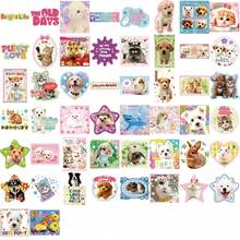 SCXXBSW 50pcs Cute Animal Japanese Stickers, Cool Anime Decorative Stickers, Classic Gift Decorations, Excellent Value Cute Cartoon Stickers, Waterproof And Durable, Phone Case Decorations, Can Be Applied To Laptops, Ideal Holiday Gift Choice - Multicolor - View 11