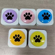 1pc/4pcs Dog Voice Button Communicator, 8-Color Recordable Buttons Set, Dog Training Communication Sound Button, 30s Recording Pet Training Buzzer Button - Multicolor - View 12