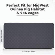 1pc Extra Large Dog Crate Mat - Quick-Dry, Non-Slip, Breathable Polyester Pet Training Pad, Suitable For Puppies, Senior Dogs - Washable And Reusable Floor, Sofa, Bed Protector Mat With Car Seat Cover - Multicolor - View 16