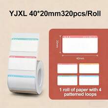 Niimbot Thermal Labels White/Cable/Colored/Transparent Round Stickers Waterproof Self-Adhesive Compatible With B1/B21/B3S Mini Label Printer - Multicolor - View 15