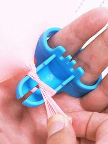 1pc Blue Balloon Easy Tie Knotter, Wedding Birthday Party Balloon Knotting Tool For Latex Balloons - Blue - View 2