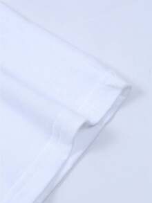 Soft And Fluffy,Pure Comfort,Retro Design,With Heart-Shaped And Letter Patterns,It Is A Versatile Item T Shirt. - 白色 - 查看 5