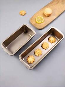1/3pcs Non-Stick Bread/Baking Pan, Large, Medium And Small Sizes Available, Suitable For Toast Bread, Pound Cake And Rectangular Baking, Easy Release Easy Clean Oven Cookware, High-Quality Non-Stick Coating, Kitchen Baking Accessories - Multicolor - View 4