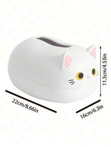 Cute Cat Tissue Box With Toothpick Holder, Multi-Functional Cartoon Napkin Storage Box, Suitable For Living Room, Dining Table, Kitchen, Bathroom - Multicolor - View 5