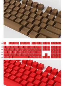 Multi-Color Semi-Transparent Character OEM Profile ABS Double-Shot 113 Keys Keycaps Compatible With All MX-Type Mechanical Keyboard Switches - View 8