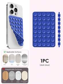 Double-Sided Silicone Suction Cup Phone Holder, Reusable Waterproof Non-Slip Phone & Tablet Suction Mount, Hands-Free Phone Stand, Suitable For Mirror, Glass, Tile, Self-Adhesive Phone Holder, For Makeup, Shower, Cooking, Video Recording - Multicolor - View 35