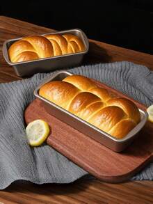 1/3pcs Non-Stick Bread/Baking Pan, Large, Medium And Small Sizes Available, Suitable For Toast Bread, Pound Cake And Rectangular Baking, Easy Release Easy Clean Oven Cookware, High-Quality Non-Stick Coating, Kitchen Baking Accessories - Multicolor - View 2