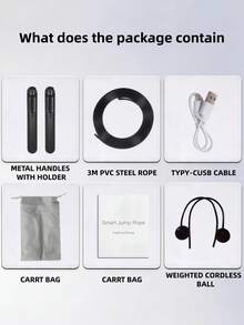 LMMAKE 1PC Weighted Jump Rope, Adjustable Length With LCD Counter, Durable PVC, 2-In-1 Ropeless & Traditional Modes For Men & Women, Ideal For Home, Gym, Office And Outdoor Use - One Size Fits All - View 9