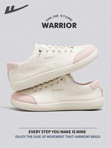 Warrior Women's Board ShoesSpring And SummerComfortable Modest Style Casual Yet Sleek Sneakers Applicable Throughout The Year Wear-Resisting All-Day Wear Training Sneakers Running Shoes - Beige/Pink - View 6